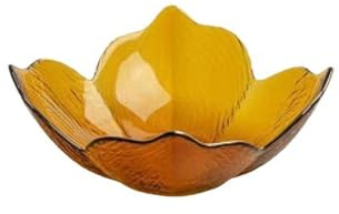 JUNYFFF Large Clear Phnom Penh Glass Salad Bowl - Great for Salad, Cereal, Fruit, Dessert, Restaurant, Household