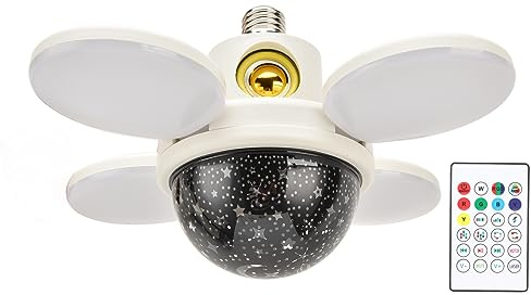Acouto Lampadine LED, Lampadina con Altoparlante Design Pieghevole RGB Smart Music Bulb con Telecomando per Camera da Letto Soggiorno Feste di Famiglia Club Bar