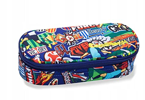 Coolpack B62036 Federmäppchen Campus Football Cartoon, Mehrfarbig