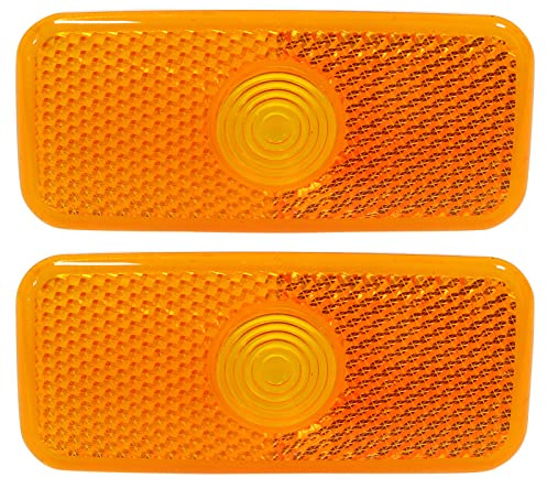 Left and Right Side Marker Light Amber Lamp Reflector Lens for For-d | for Transit MK6 MK7 2000-2014 1136138 1671689