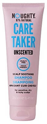 Noughty Care Taker Fragrance Free Shampoo, Anti Irritant Scalp Soothing Hair Cleanser for Dandruff Prone Sensitive Scalps, Caring 97% Natural Sulphate Free Vegan Haircare (250ml), Black
