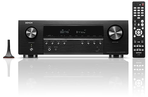 Denon AVR-S670H 5.2 Ch Home Theater Receiver, 8K UHD HDMI Receiver (75W x 5), Streaming via Built-in HEOS Bluetooth & Wi-Fi, Dolby TrueHD, Dolby Pro Logic II DTS HD Surround Sound System for TV