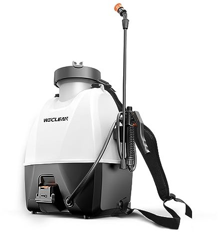 WECLEAN 15L 18V Akku Drucksprüher Elektrisches für Gartenarbeiten, Gartenspritze, Unkrautspritzen mit austauschbarer Lithiumbatterie für Gartenbewässerung und Desinfektion