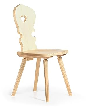 moebel-eins Valerio Stuhl, Material Massivholz, Fichte lackiert