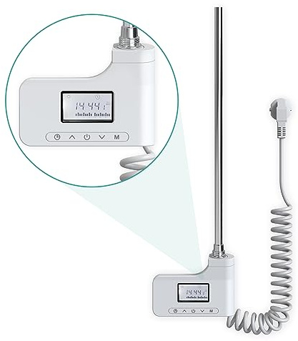 EMKE Badheizkörper Handtuchhalter 600x750mm, Handtuchheizkörper Mittelanschluss Handtuchwärmer Handtuchtrockner für Wasser Mittelanschluss Anthrazit 337 Watt