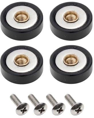 Shower Door Roller Set, 4 Pack, 19mm x 5mm Wheels, Replacement Runners for Sliding Glass Doors