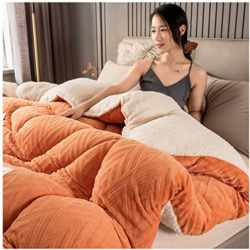 Coperta invernale in cashmere di agnello spesso, per letto matrimoniale, 150 x 200 cm, 3,5 kg