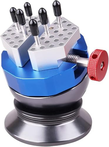 GYDUHYE Ball Vise for Model Making, with Speed Control Knob, 360 Degree Rotation 3D Adjustment, Engraving Setting Tool for Auxiliary Object Coloring DIY Model Rotary Display Observation Engraving