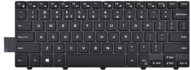 Table-King Clavier de rechange rétroéclairé avec distribution américaine pour Dell Inpiron 14-3000 3441 3442 3443 3467 3468 Inspiron 14-5000 5442 5443 5445 5447 5448 5451 5452 54555 -