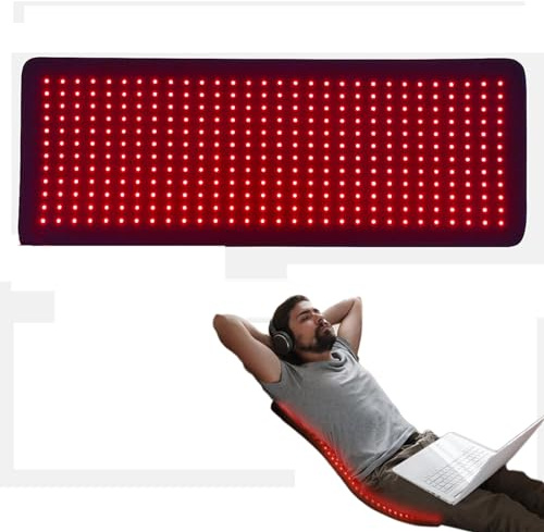XNYXLPP 360PCS LEDs Red Light Therapy Mat for Body, Red Light Therapy Large Wrap Pad with 660nm and 850nm Near Infrared Light Redlight