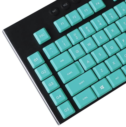YMDK Einfarbige, minimalistische Tastenkappen, PBT-Material, flaches Profil, kompatibel mit Logi G813 G815 G913 G915 tkl mechanischer Tastatur