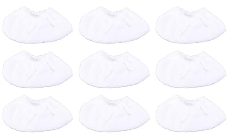 Microfiber Steam Mop Pads Replacement - 9-Piece Set, Reusable & Machine Washable Cleaning Pads for Handheld Steam Cleaners, Fabric Towels for Deep Cleaning & Steam Mopping