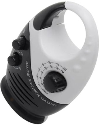 Vaguelly Wasserdichtes Kleines Tragbares Radio Mit Am Fm Für Bad Und Outdoor Robustes Notfallradio Mit Langer Akkulaufzeit Für Duschen Reisen Und Notsituationen