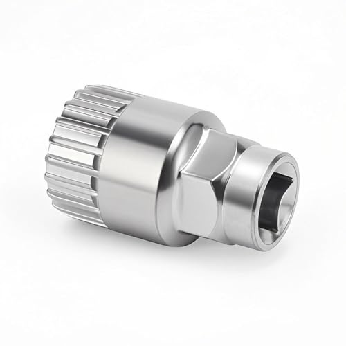 Fahrrad Innenlager Entferner, Werkzeug Kurbelabzieher Entferner, Tretlager Werkzeug für Innenlager Demontage, geeignet für 24 mm Vierkantachsen, Kurbelabzieher, kompatibel mit 1/2 Zoll Steckverbindung