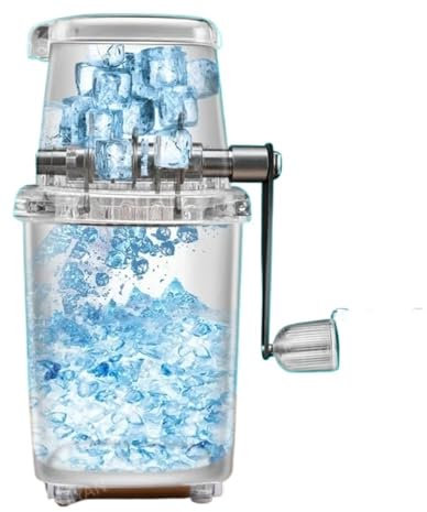 Máquina for raspar hielo a mano, licuadoras de hielo, trituradora de hielo manual, apta for el hogar, barra de cocina, suministros de cocina multifunción, portátil