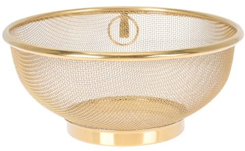 Toyvian Colino a Maglie Fini in Acciaio Inox 26 CM Setaccio per Riso e Farina Scolapasta in Metallo Resistente Maglia Fine per Filtraggio e Risciacquo Accessorio Cucina per Uso