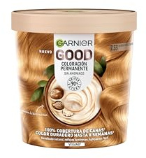 Garnier Good Spicy Blonde 7.33 Rubio Miel de Cayena, Vegano, 75 ml | Tinte permanente vegano, Sin amoniaco, Nutritivo, Con manteca de karité, Color hasta 8 semanas, Gama Good