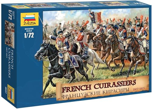Zvezda 500788037-1:72 Historische Figuren-Set Französiche Kürassier 1812
