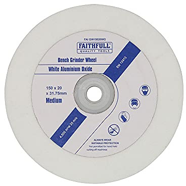 Faithfull FAIGW15020WG Bench Grinding Wheel White Alox 150mm x 20mm