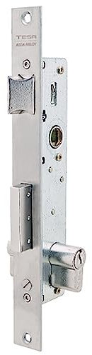 Tesa Assa Abloy 221028AI Cerradura Monopunto De Palanca Deslizante Para Perfiles Metálicos Inoxidable Entrada 20 mm 2210