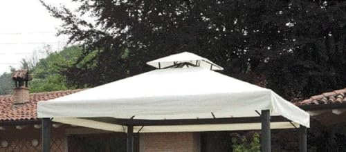 Ersatzplane für Pavillon 3 x 3 m mit original Airvent weiß