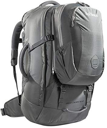 Tatonka Great Escape 50+10 - Reiserucksack mit abnehmbarem 10l-Daypack - für Herren und Damen - 60 Liter - 64 x 30 x 18 cm - titan grey