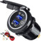 GemCoo Quick Charge 3.0 - Presa di ricarica rapida per auto, USB, adattatore con interruttore 12 V/24 V, 36 W, Dual QC3.0 USB, per marina, barca, moto, camion (bianco)