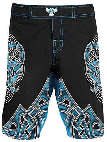 Raven Fightwear Herren Nordic 2.0 MMA Shorts BJJ, Blau, 54 DE