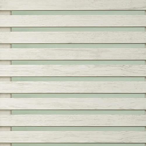 Wood Slats Sage Green Wallpaper - Rustic Modern Striped Contemporary - Natural Weathered Timeless