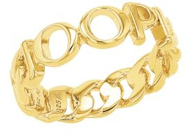 Joop! Damen-Damenring 925er Silber 54 Gold 32022404