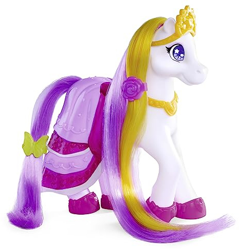 Simba Sweet Pony Ball-Party, Vinylpony mit Langen Haaren, 6 Zubehörteile, 22cm, Spielpferd ab 3 Jahre