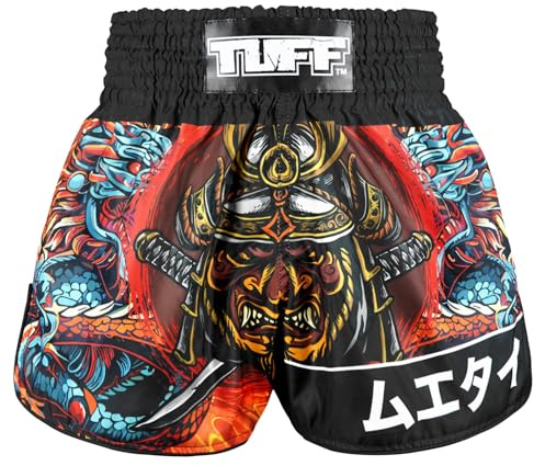Tuff Sport Muay Thai-Box-Shorts, Retro-Stil, klassischer schmaler Schnitt, MMA, Kickboxen, Workout-Set, Kleidung, Training