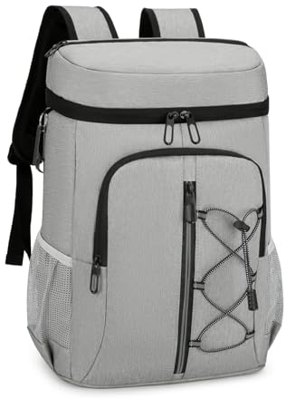 JANSBEN Kühltaschen 28 Liter Picknickrucksäcke mit Flaschenöffner Picknickkorb Wasserdicht Kühlrucksack Isoliertasche Thermotasche Lunchtasche für Arbeit,Ausflug, Picknic, BBQ,Camping, Schule, Strand