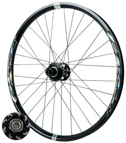 ZECHAO Mountainbike Hinterrad mit Scheibenbremse,32H Steckachse 142/148mm Doppelwandige Alufelgen 9 Krallen Turmbasis for 26/27,5/29 * 1,5-2,8 Zoll Reifen Wheelset(Black-12 * 148mm,27.5inch)