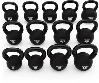 ATLETICA Kettlebell full Set | 8 kg bis 32 kg | Das volle Spektrum | hochwertiger Look & Feel