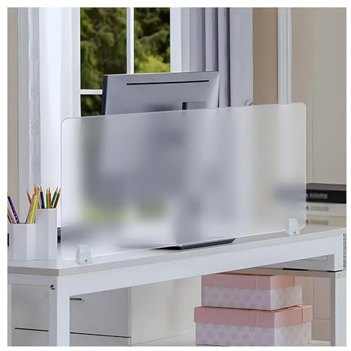 Acrylic Frosted Desk Divider Portable Privacy Screen for Office and Home Furniture Partition for Work Privacy Panel