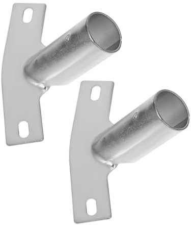 COLLBATH 2pcs Handle Broom Accessories Telescoping Pole Hook Extension Pole Attachments Mop Adapter Hardware Tip
