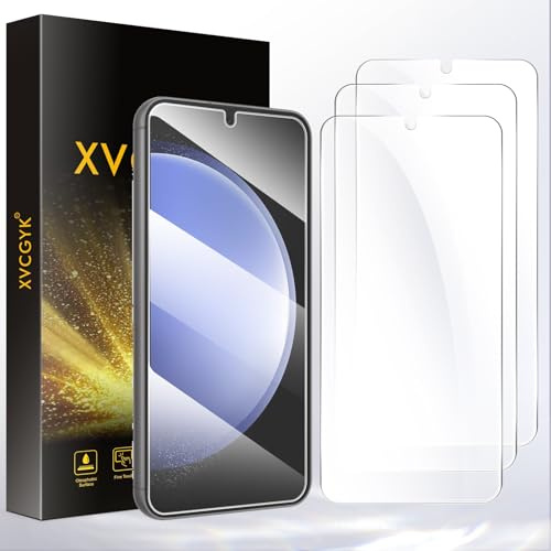 XVCGYK 3 Stück für Samsung Galaxy S23 5G für Panzerglas, Frei von Kratzern, 0.25mm Ultra-klar, Fingerabdruck ID Kompatibel, 9H Härte, Ultrabeständig, HD Displayschutzfolie