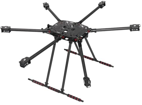 Compatibile con il kit telaio esacottero in fibra di carbonio ZD850 PRO con bracci pieghevoli e carrello di atterraggio