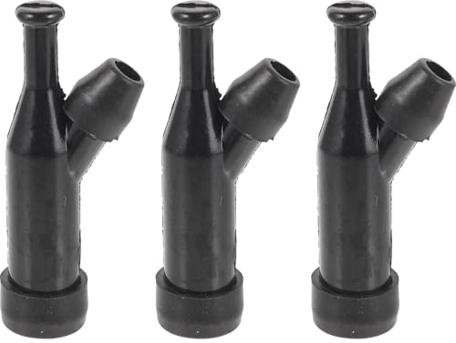 TOBBOMEY Cappucci Candela per Generatore a Benzina 3 Pezzi in Plastica Resistente per Trattore Rasaerba e Pompa Acqua Isolamento ad Alta Pressione Compatibili Motori 168F/170F/188F