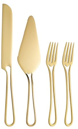 TocaFeank Spatule À Gâteau Pour Le Service, Ustensiles De Cuisine Ergonomiques Avec Poignée, Trancheur De Desserts, Spatule À Fromage, Coupe-Gâteau Pour Le Mariage, Les Fêtes De Housewarming, Le Repas