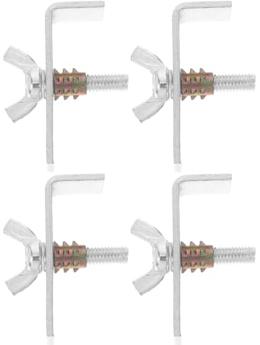 HONITANO Kit Clip per Lavello Sottotop in Lega di Zinco e Ferro, Viti di Montaggio per Lavabo da Cucina, Staffe di Fissaggio Resistenti per Installazione Stabile e Sicura, Accessori