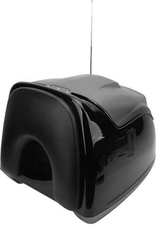 Tomantery 38L Motorrad-Topcase Im Retro-Stil, Wasserabweisender Kofferraum für Elektrofahrrad, Roller, ABS-Material (Gold)