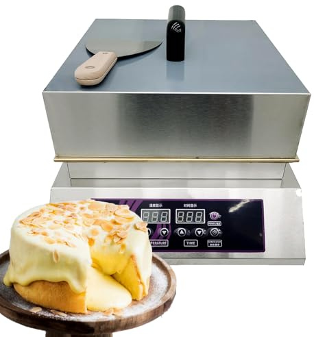 Electric Pancake and Waffle Maker with Adjustable Temperature and Timer, Non-Stick Surface for Commercial Use