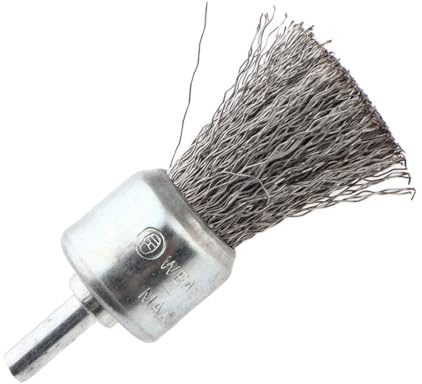 Perfeclan Cepillo de Alambre Pen para Desbaste Fino Cepillo Crimpado Cepillo Pulido Cepillo de Taladro para Remover Óxido Adecuado para, 1