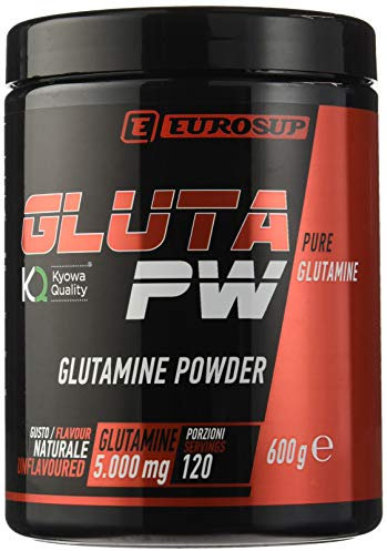 EUROSUP GLUTA PW - 600 g - Gusto Naturale - 100% glutammina di origine vegetale da fermentazione - Qualità KYOWA QUALITY® - Recupero e rigenerazione muscolare - Vegan