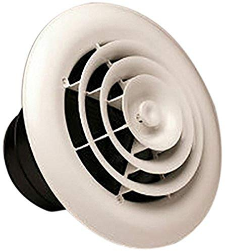 RectorSeal TRUaire Grille/Damper 81911 Ceiling Diffuser, Easy Installation, HVAC, 8 Round Grille/Damper/Box 6,7,8