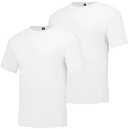 Hanes T-shirt för män, Beefy-T T-shirt i bomull med tung vikt och rund hals, för män, 1- eller 2-pack, finns i storlekar för långa, L
