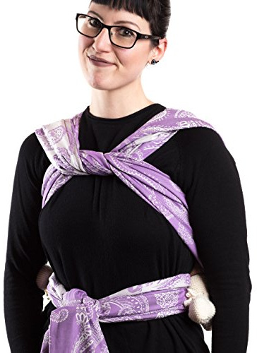 SCHMUSEWOLKE Baby Carrier Sling Newborn and Toddlers with Organic Cotton Belly and Back Sling