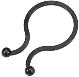 sourcing map 50Stk Kabelbinder Twist Lock 39,5x18mm Drehverschluss, Schwarz | Nylon U Form Kabelklemmen Kabelhalter Kabelschellen für Kabel Draht Management